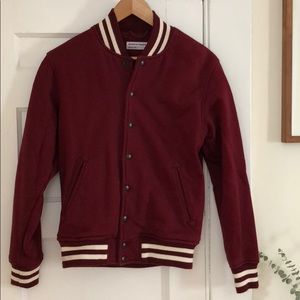 American American varsity sweatshirt.